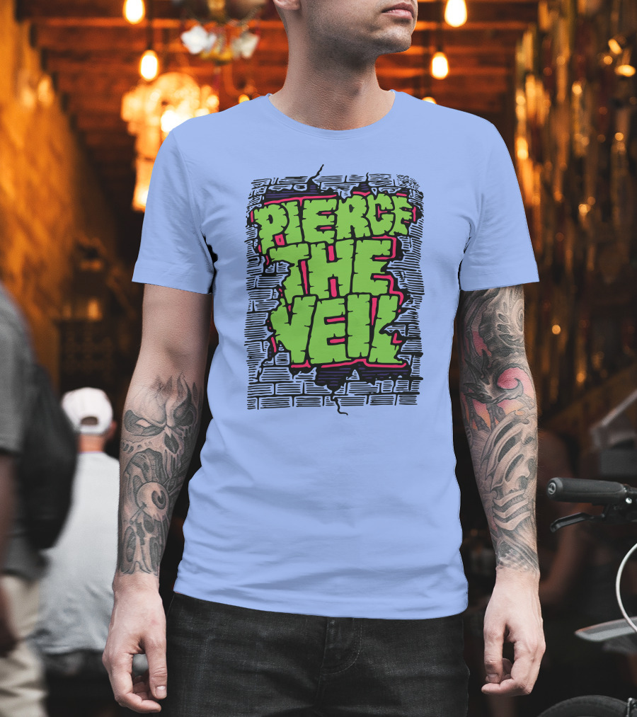 Pierce The Veil Freakish Beast Brick Wall T-Shirt