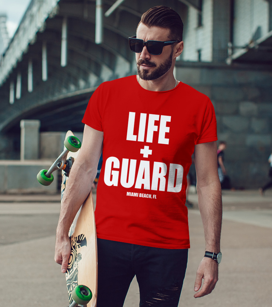 Lifeguard Miami Beach FL Thomas Sanders T-Shirt