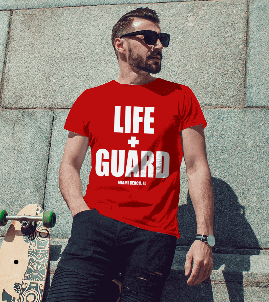 Lifeguard Miami Beach FL Thomas Sanders T-Shirt