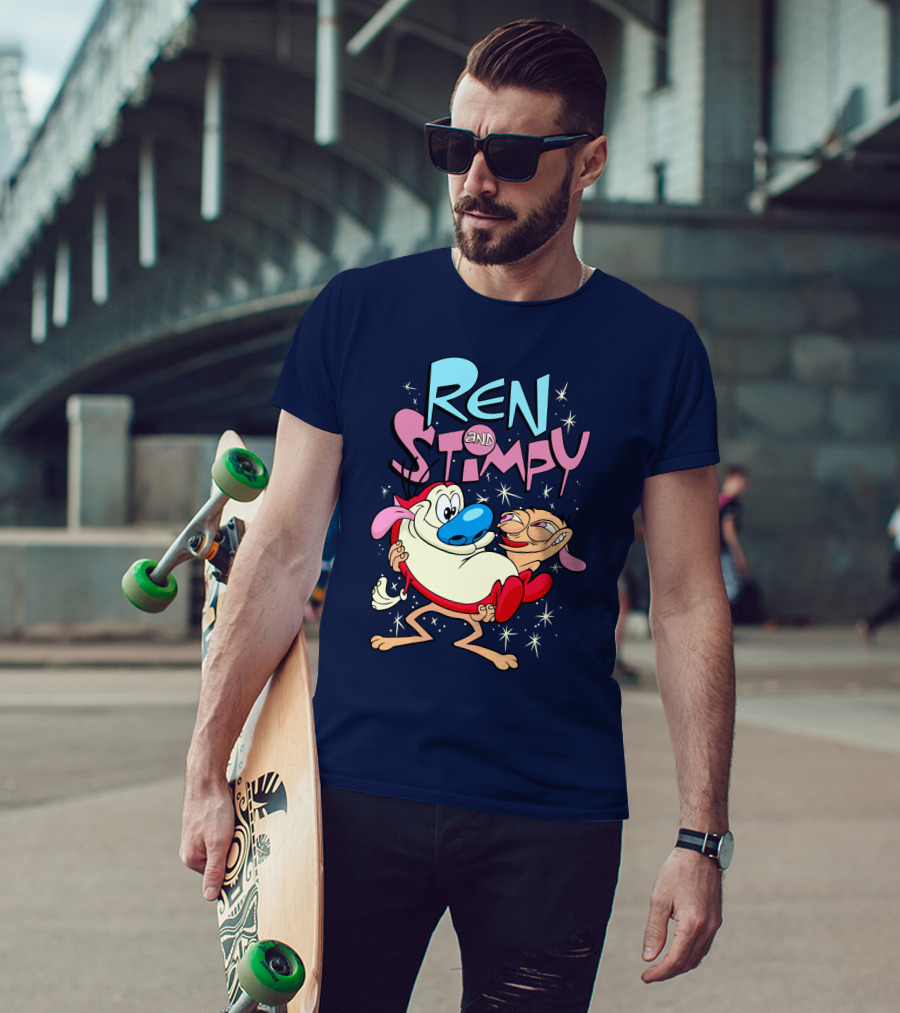 Ren And Stimpy Cartoon Nickelodeon Rugrat T-Shirt