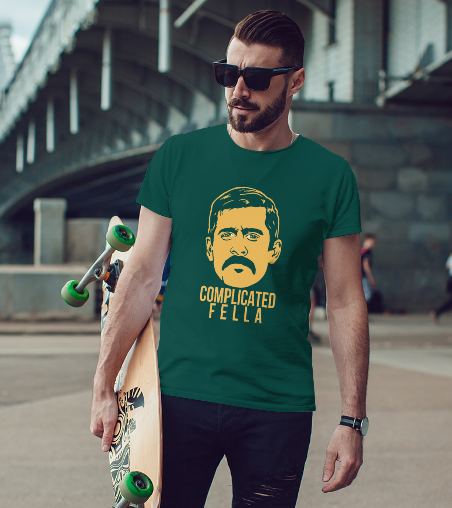 Cheeseheadtv Go Pack Go Complicated Fella Keefersport Packers Aaron Rodgers T-Shirt