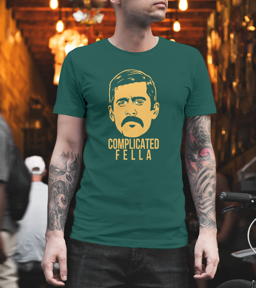 Cheeseheadtv Go Pack Go Complicated Fella Keefersport Packers Aaron Rodgers T-Shirt
