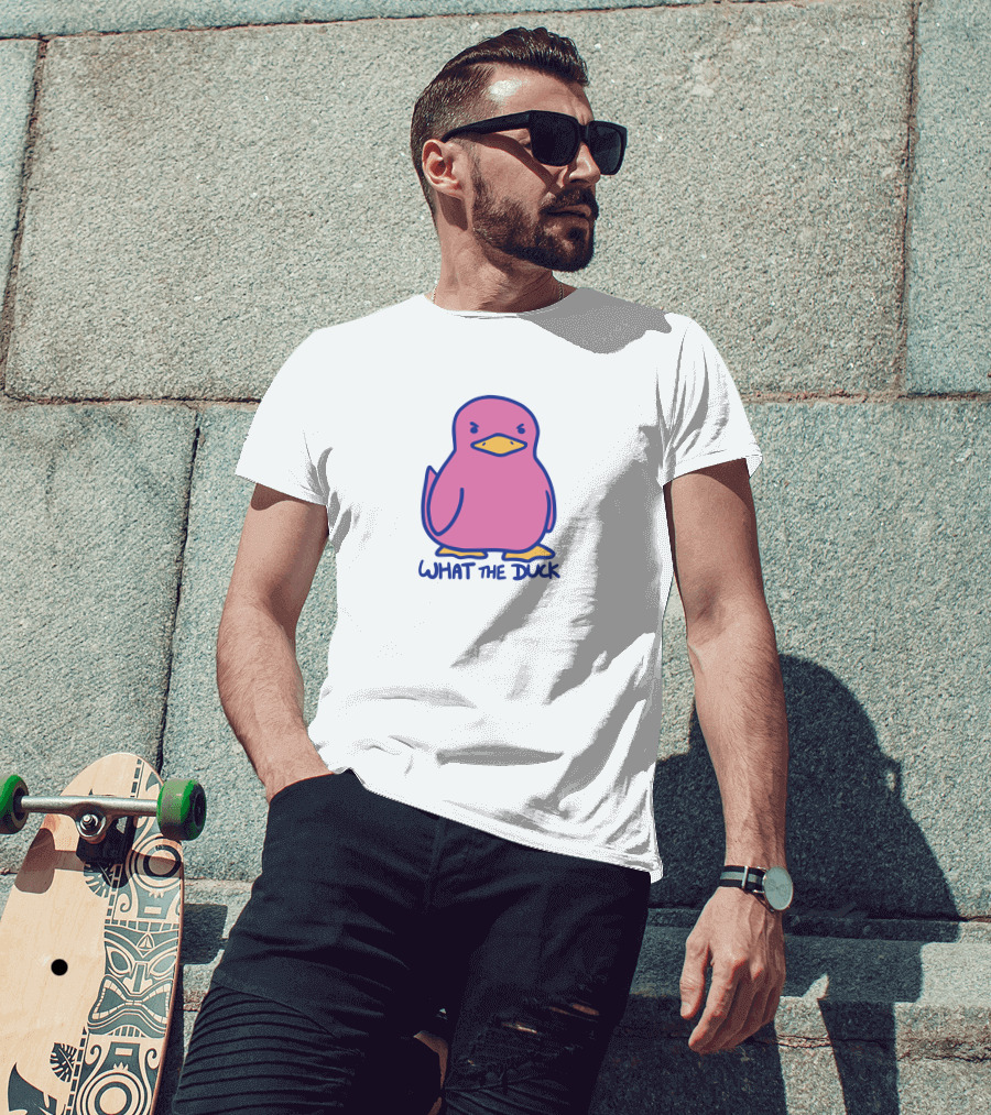Sodapoppin Merch What The Duck Angry Pink Duck T-Shirt