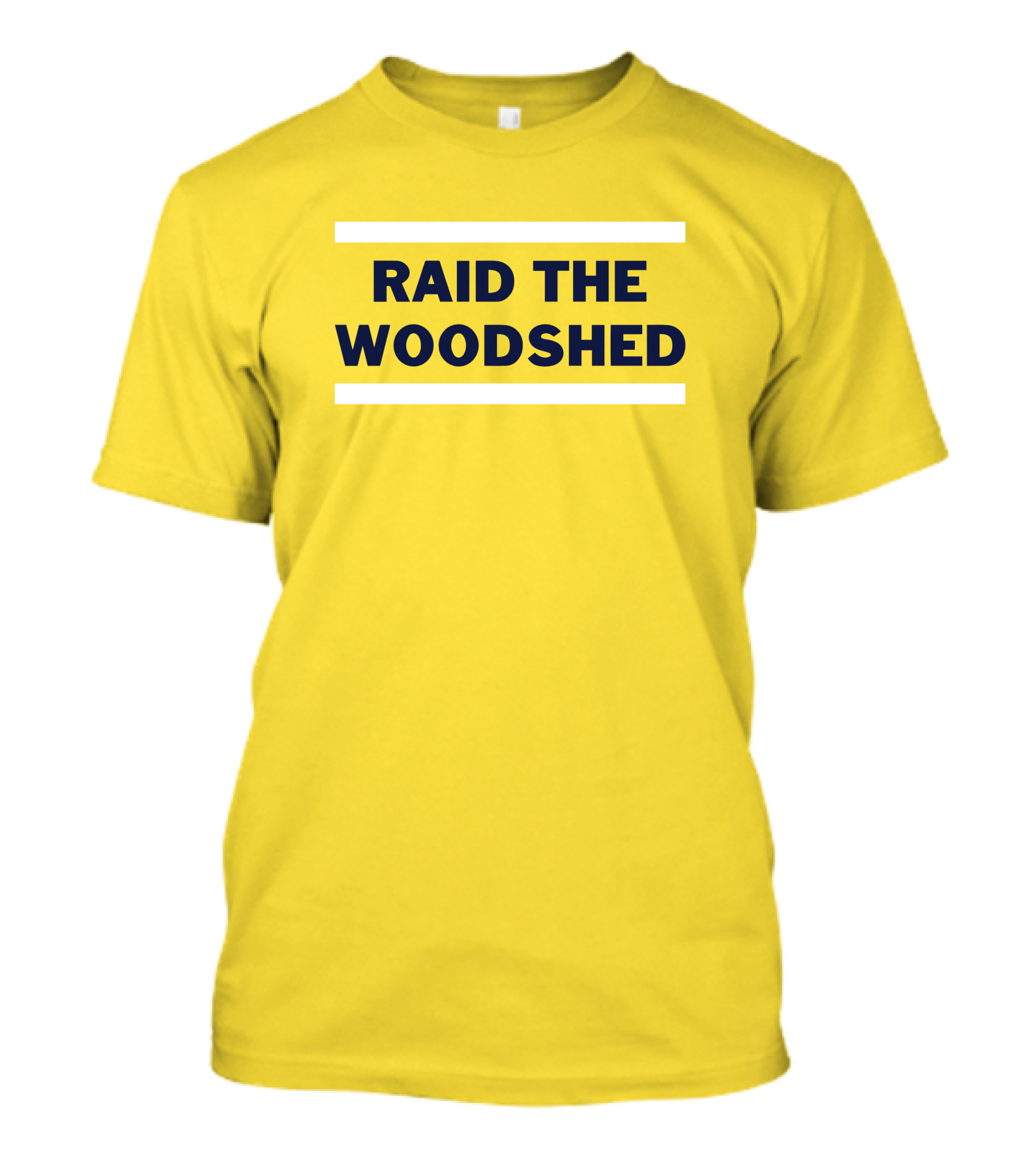 Dougie Tutter Raid The Woodshed Bold Yellow T-Shirt