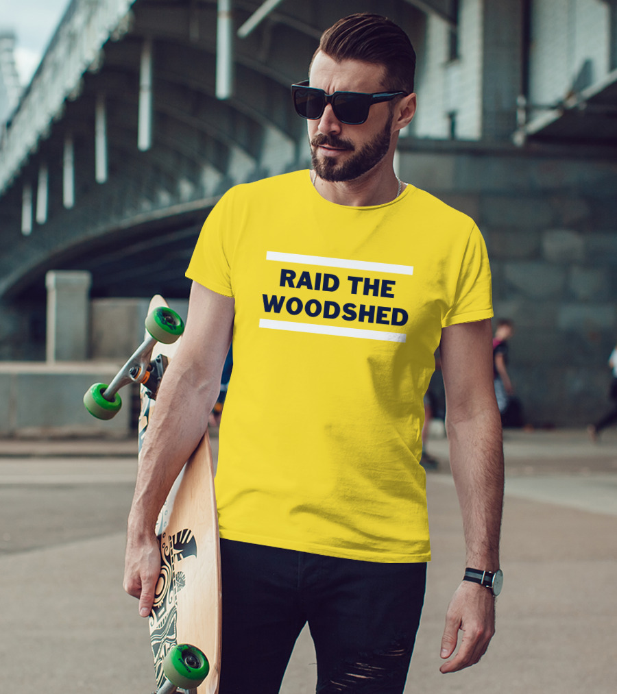 Dougie Tutter Raid The Woodshed Bold Yellow T-Shirt