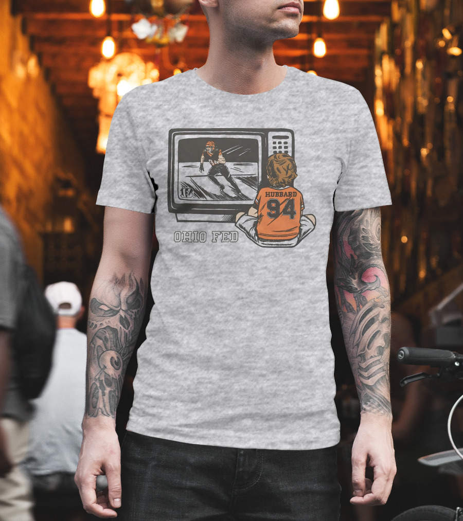 Cincinnati Bengals Sam Hubbard Ohio Fed 94 TV Retro Football T-Shirt