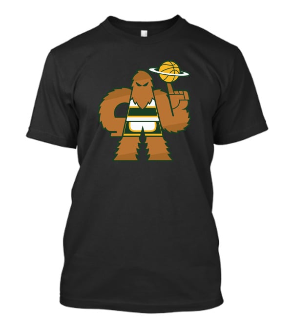 Simplyseattle Merch Super Squatch Basketball T-Shirt