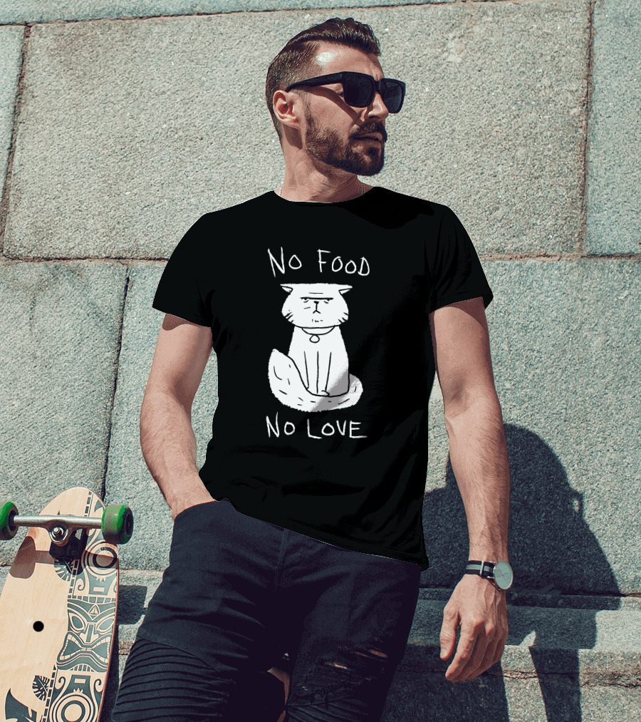 DeadByDayLightShop Meg's Cat No Food No Love T-Shirt