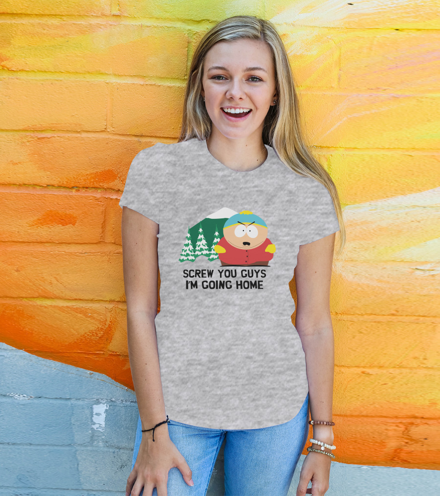 South Park Screw You Guys I'm Going Home Cartman Mountains Scene T-Shirt