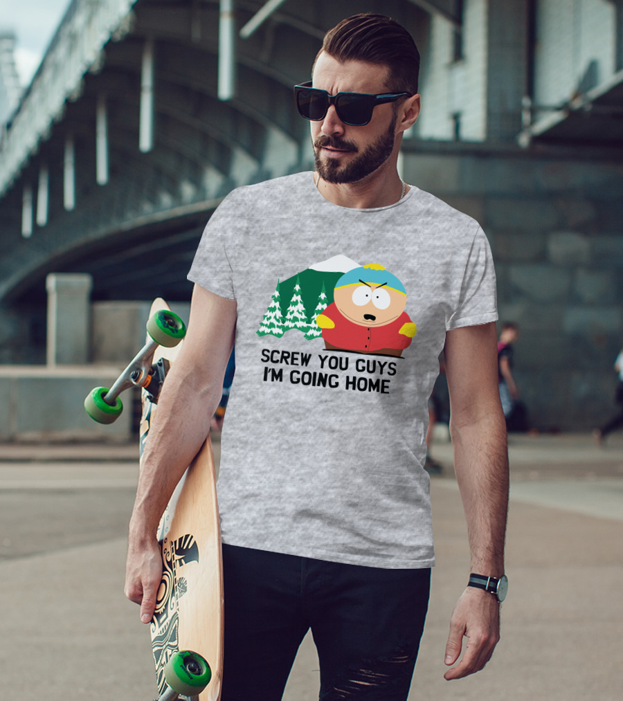South Park Screw You Guys I'm Going Home Cartman Mountains Scene T-Shirt
