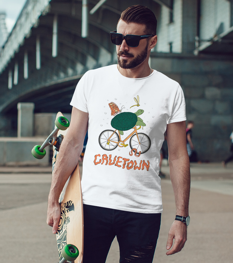 Cavetown Shop Slow Zone Plantboyee Robbie Turtle Butterfly Bike T-Shirt