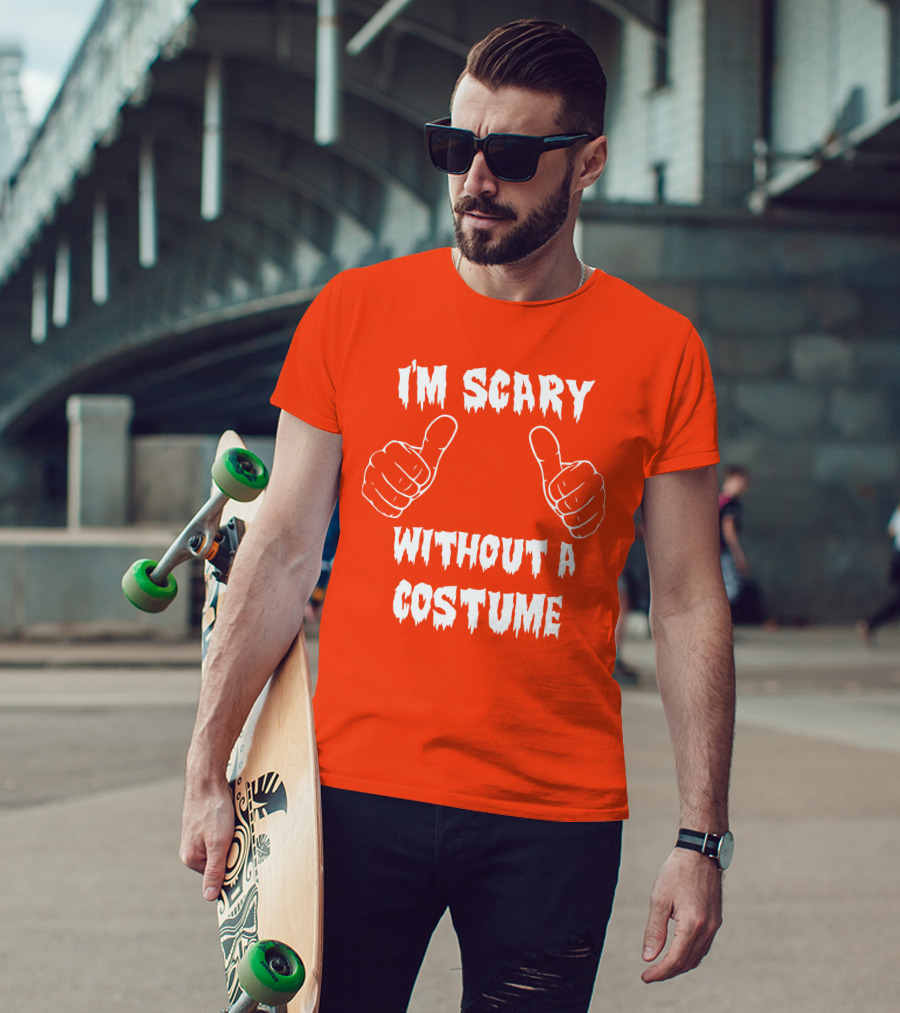 I'm Scary Without A Costume Thumbs Up Sinister Sidney T-Shirt