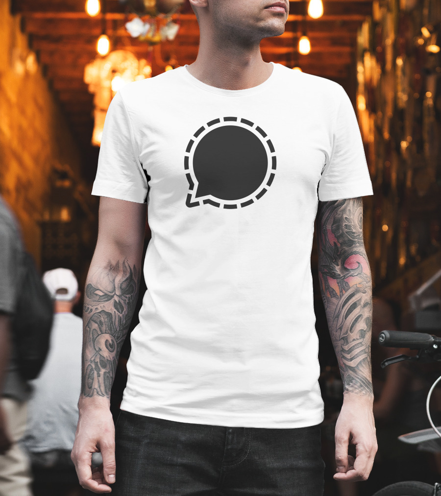 Signal Messenger Logo Bubble Chat T-Shirt