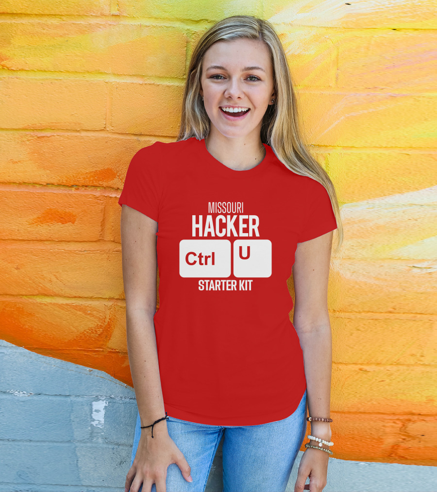 Missouri Hacker Ctrl U Starter Kit T-Shirt