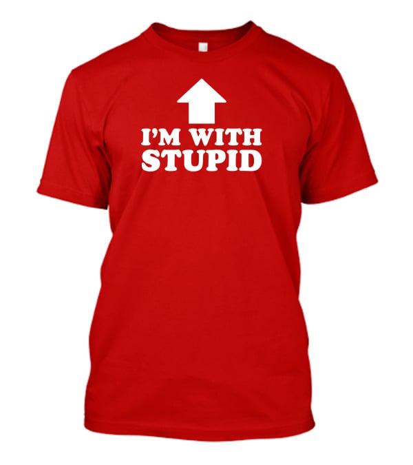 Vlog Creations Merch I'm With Stupid Arrow T-Shirt