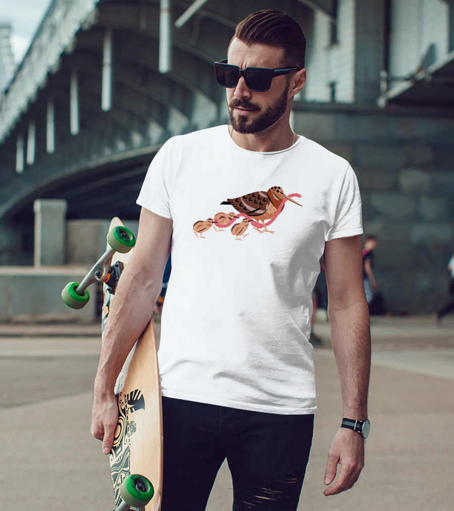 Everpress Shop Everybody Grab Hold Bird And Chicks With Worms T-Shirt