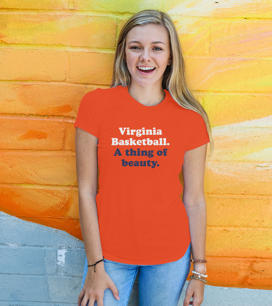 Virginia Basketball A Thing Of Beauty Orange T-Shirt