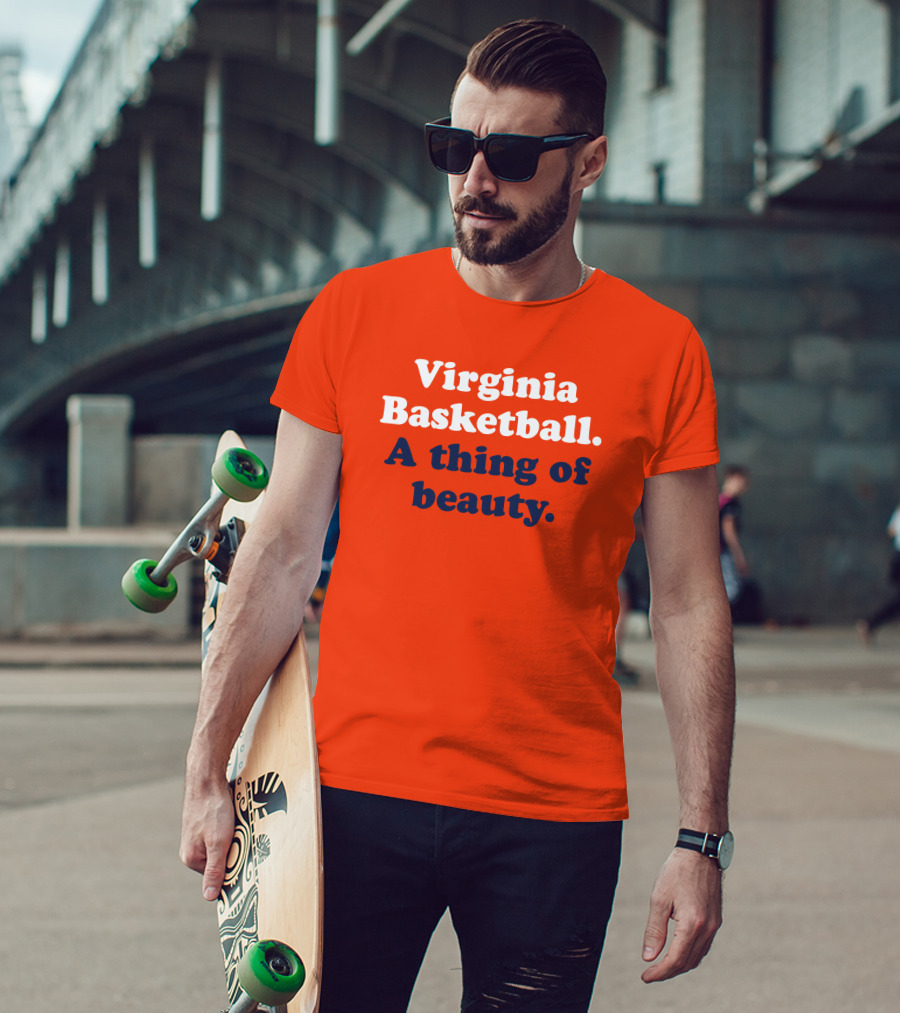 Virginia Basketball A Thing Of Beauty Orange T-Shirt