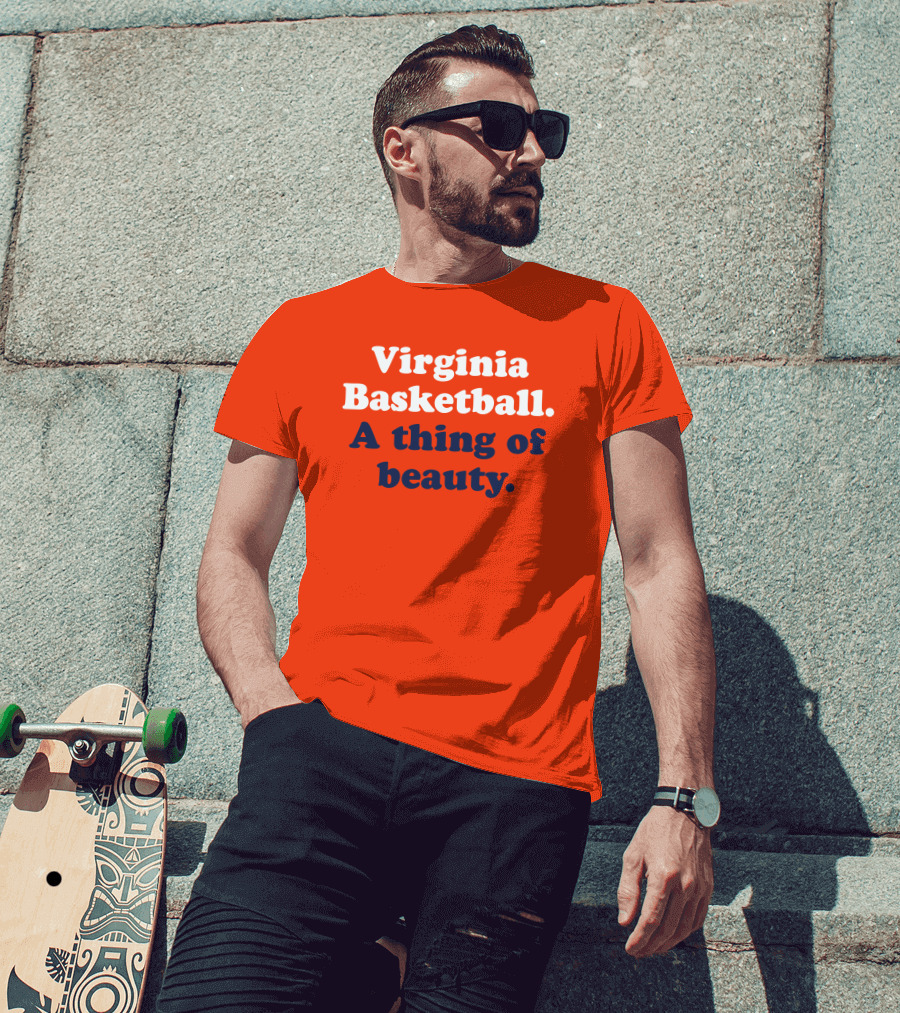 Virginia Basketball A Thing Of Beauty Orange T-Shirt