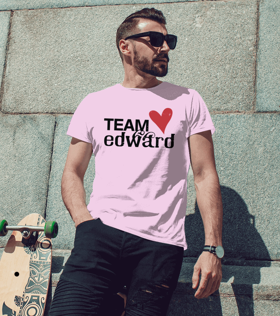 Team Edward Heart Taylor Lautner SNL T-Shirt