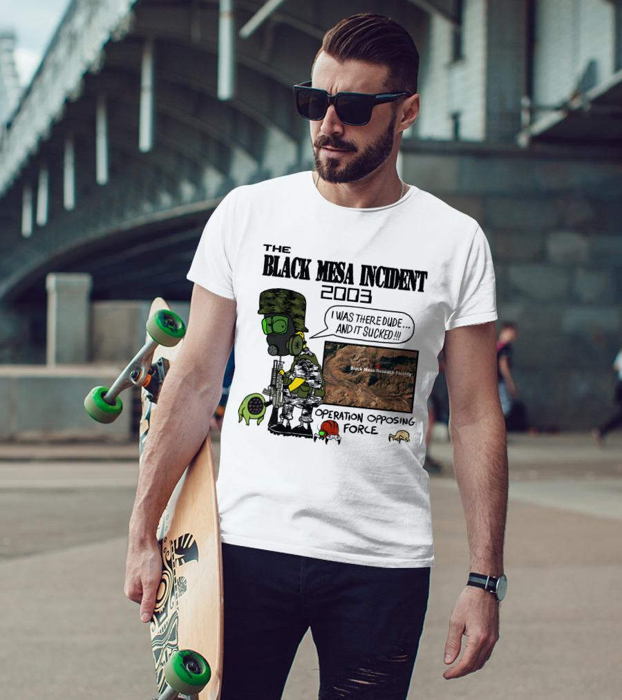 The Black Mesa Incident 2003 Operation Opposing Force Bootleg Bart Style Maurs T-Shirt