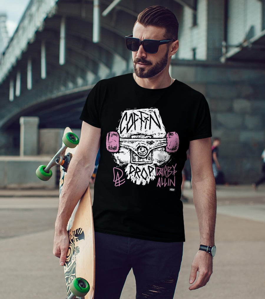 AEW Shop All Elite Wrestling Darby Allin Coffin Drop Snapped T-Shirt