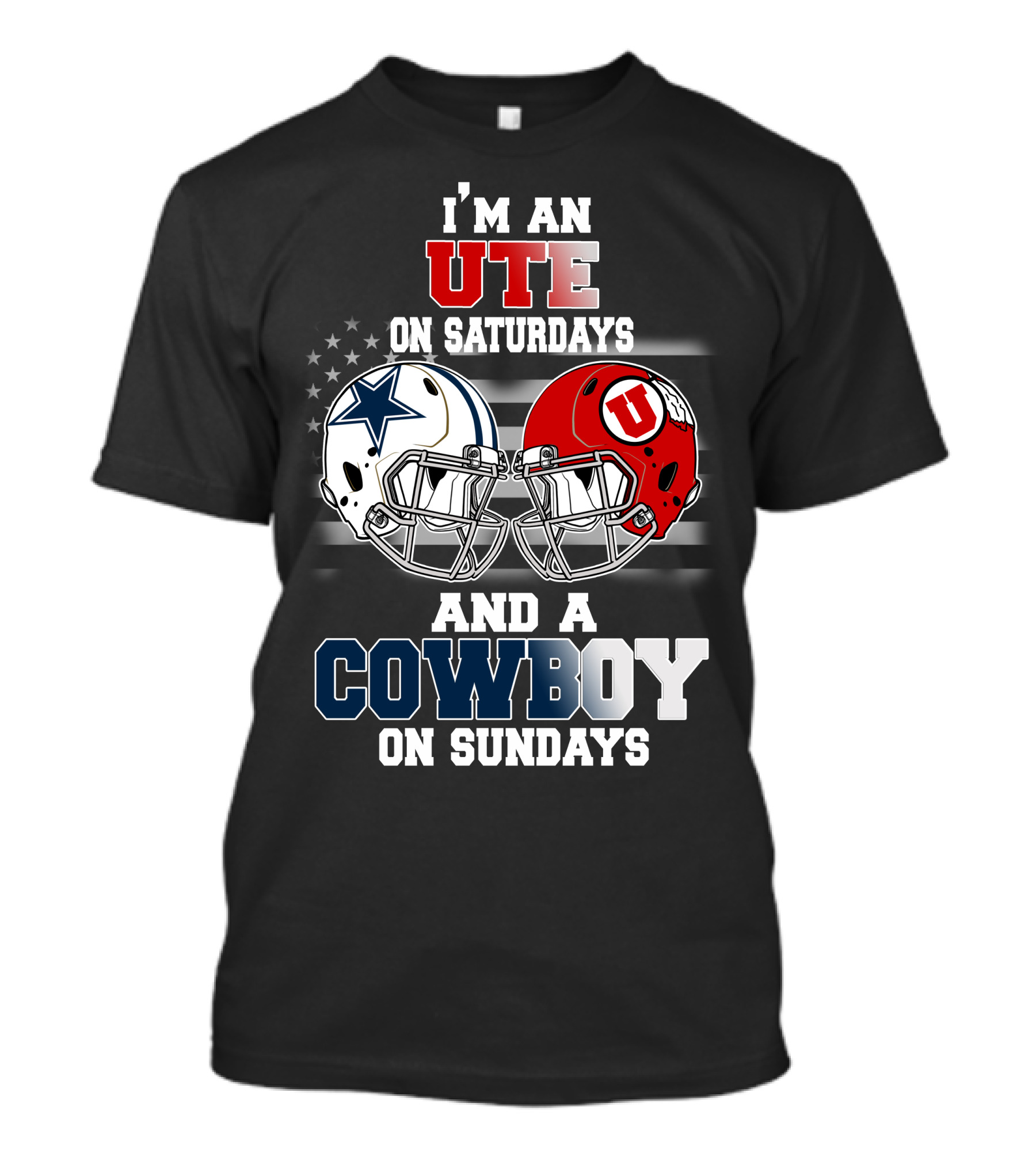 I'm An Ute On Saturdays And A Cowboy On Sundays T-Shirt