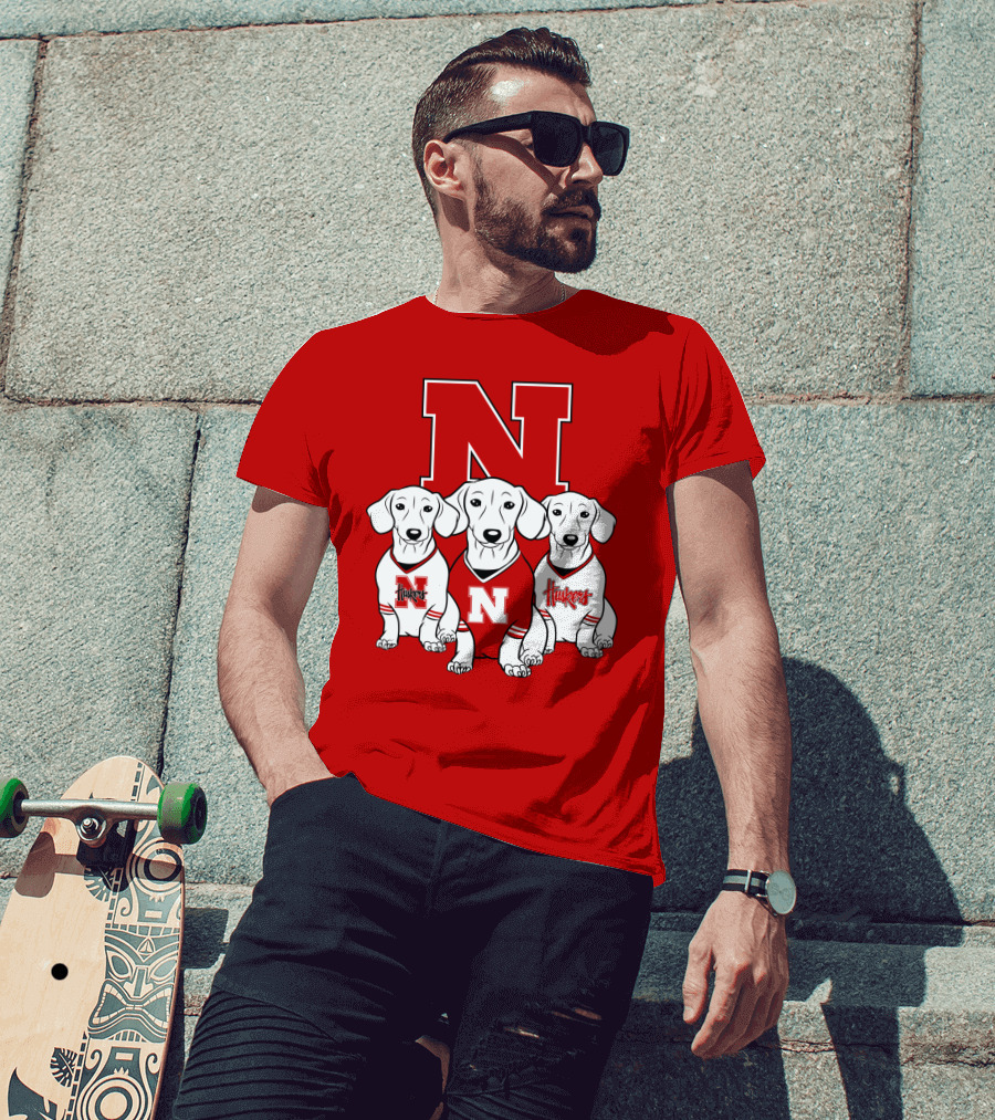 Nebraska Huskers Dachshund T-Shirt