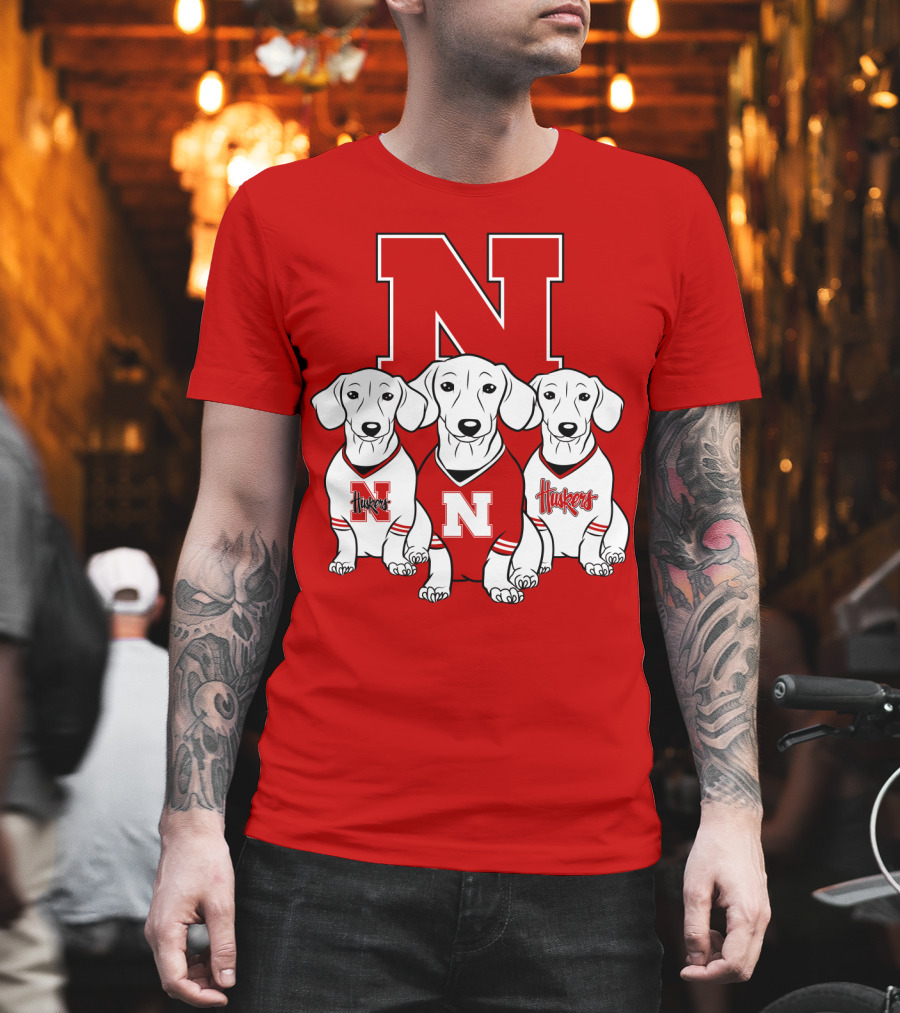 Nebraska Huskers Dachshund T-Shirt