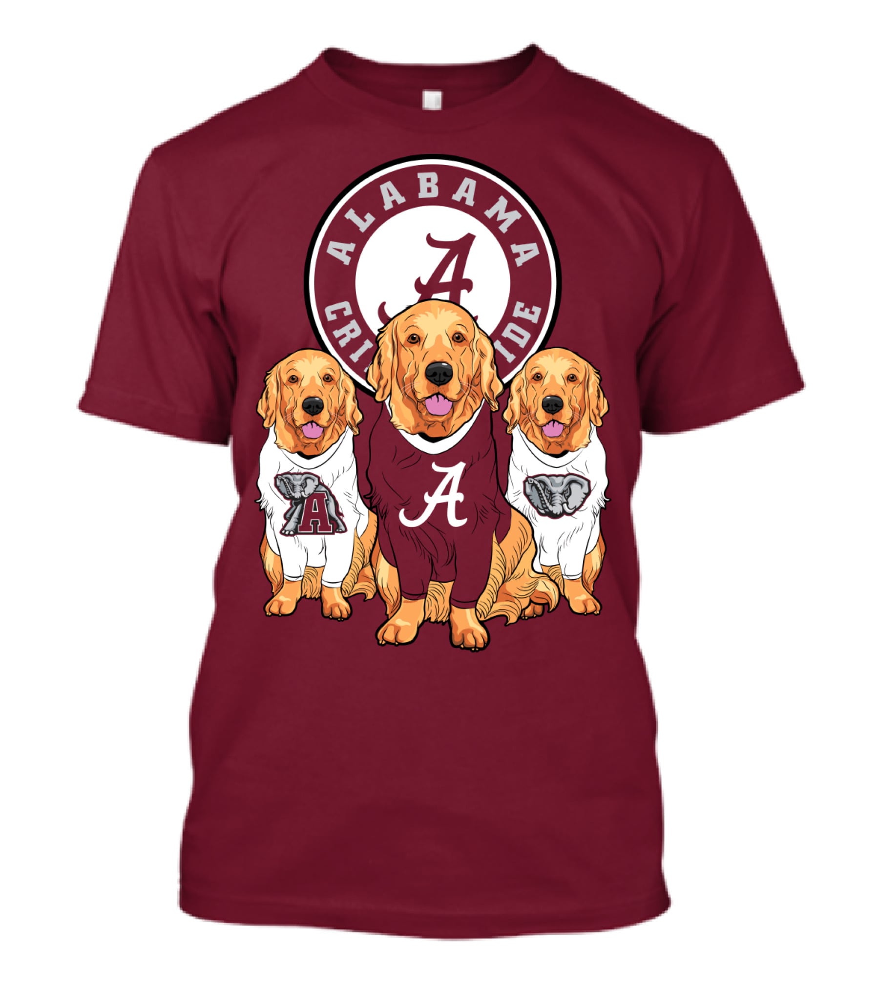 Alabama Crimson Tide Golden Retrievers T-Shirt