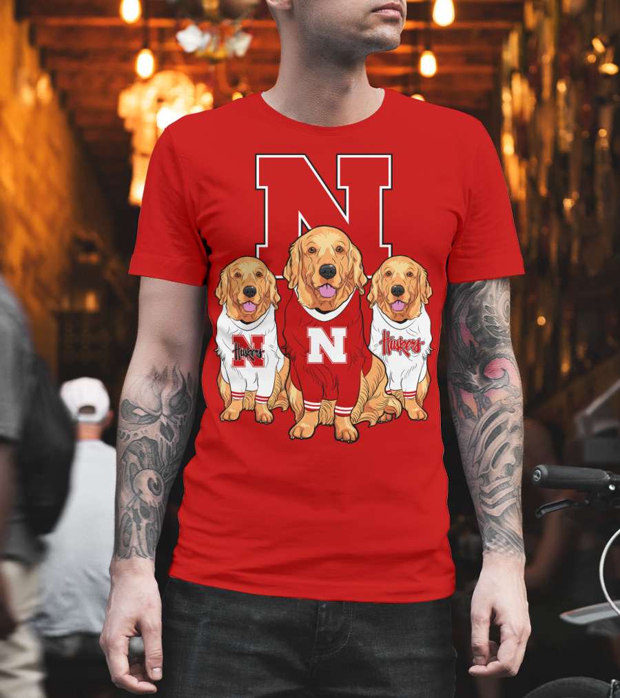 Nebraska Huskers Golden Retrievers T-Shirt