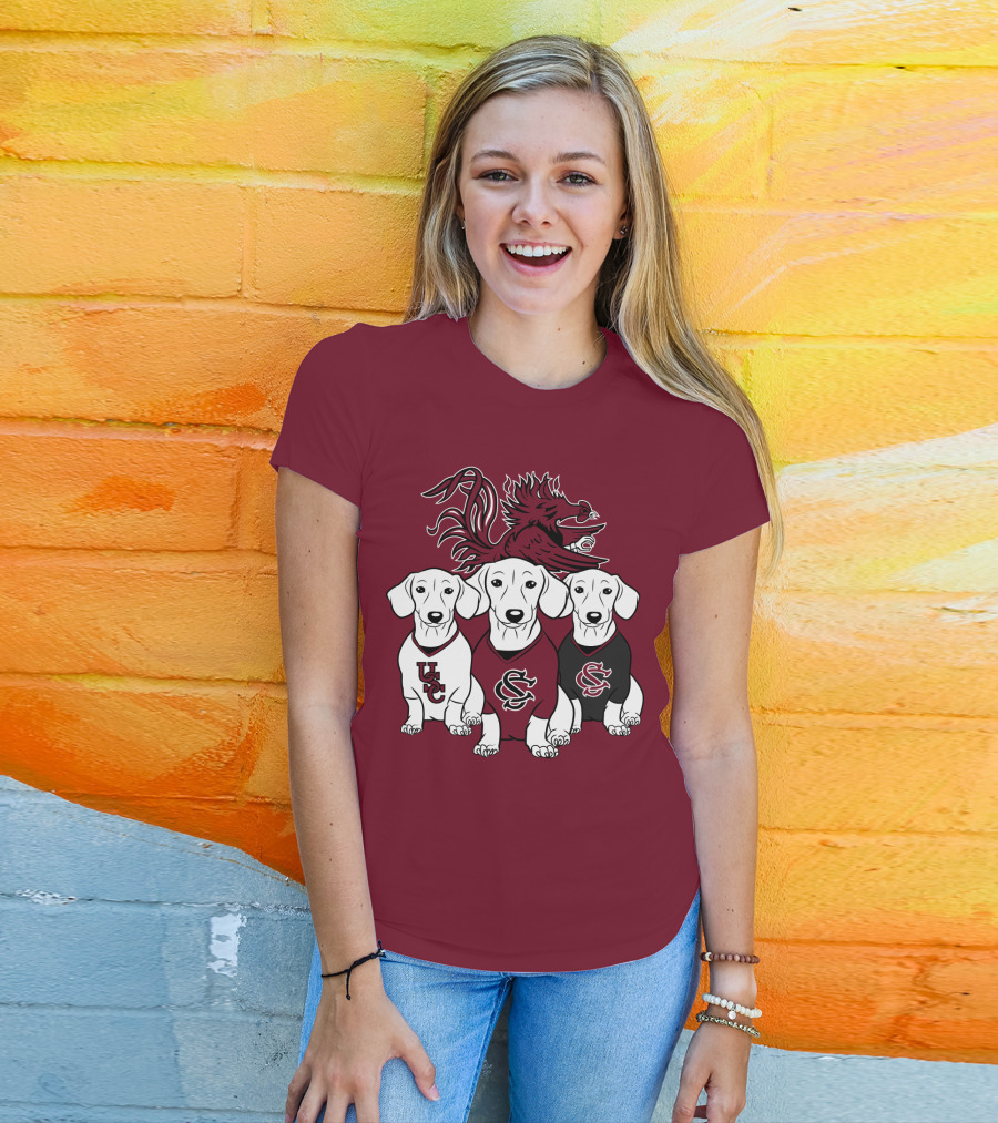 Usc Gamecocks Dogs T-Shirt