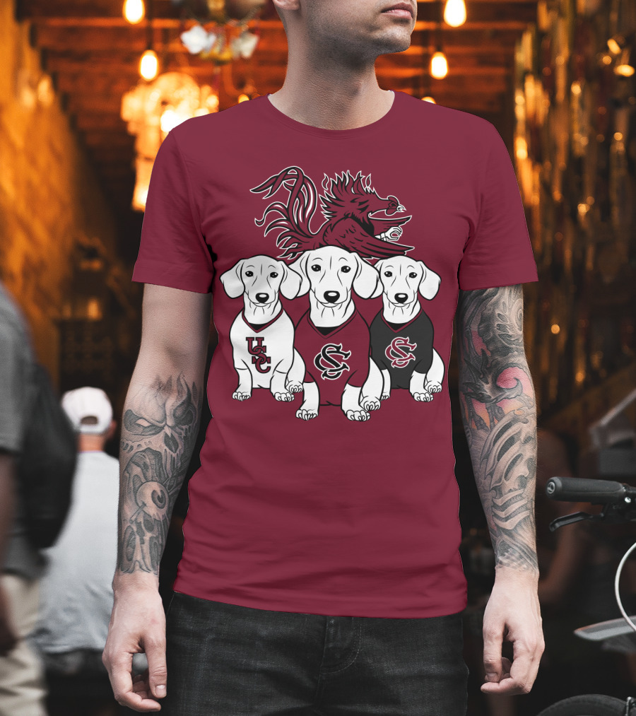 Usc Gamecocks Dogs T-Shirt
