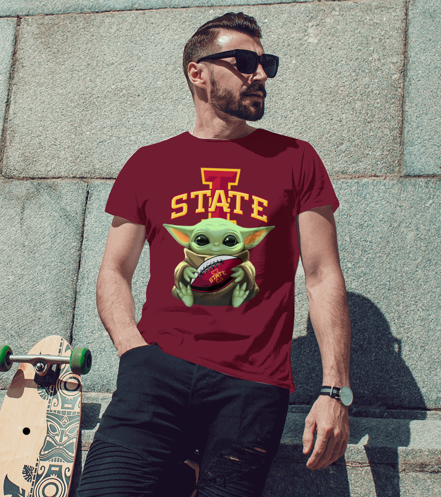 Baby Yoda Iowa State Football T-Shirt