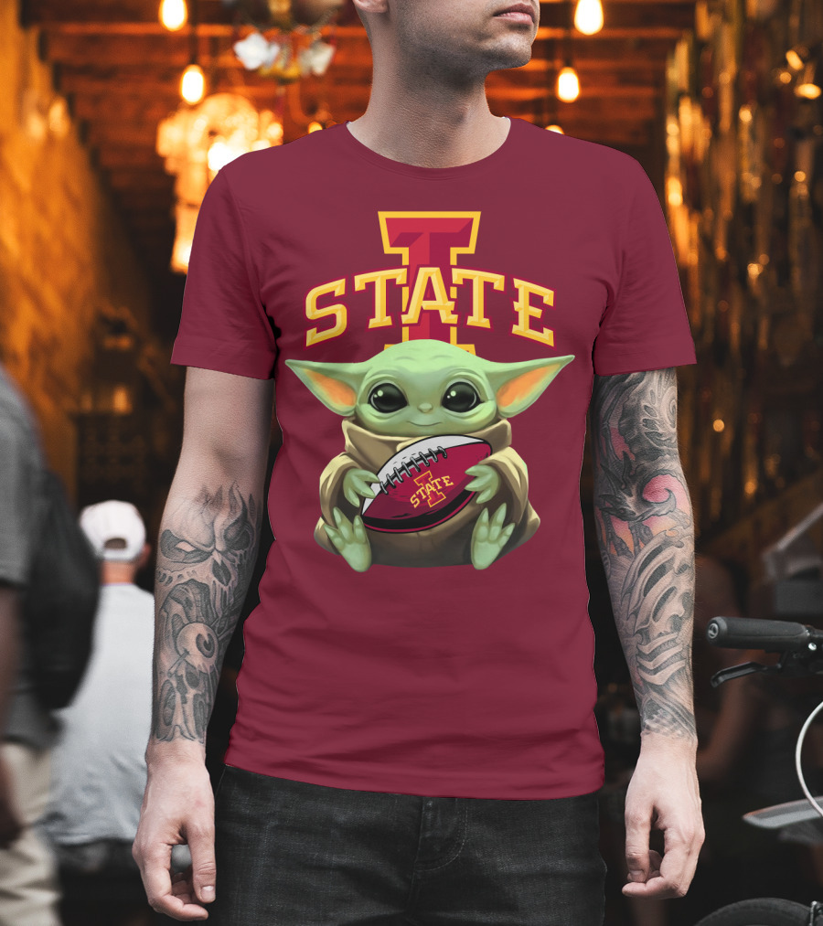Baby Yoda Iowa State Football T-Shirt