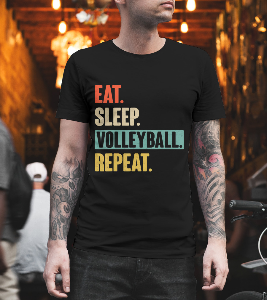 Eat Sleep Volleyball Repeat Vintage Volleyball Classic T-Shirt