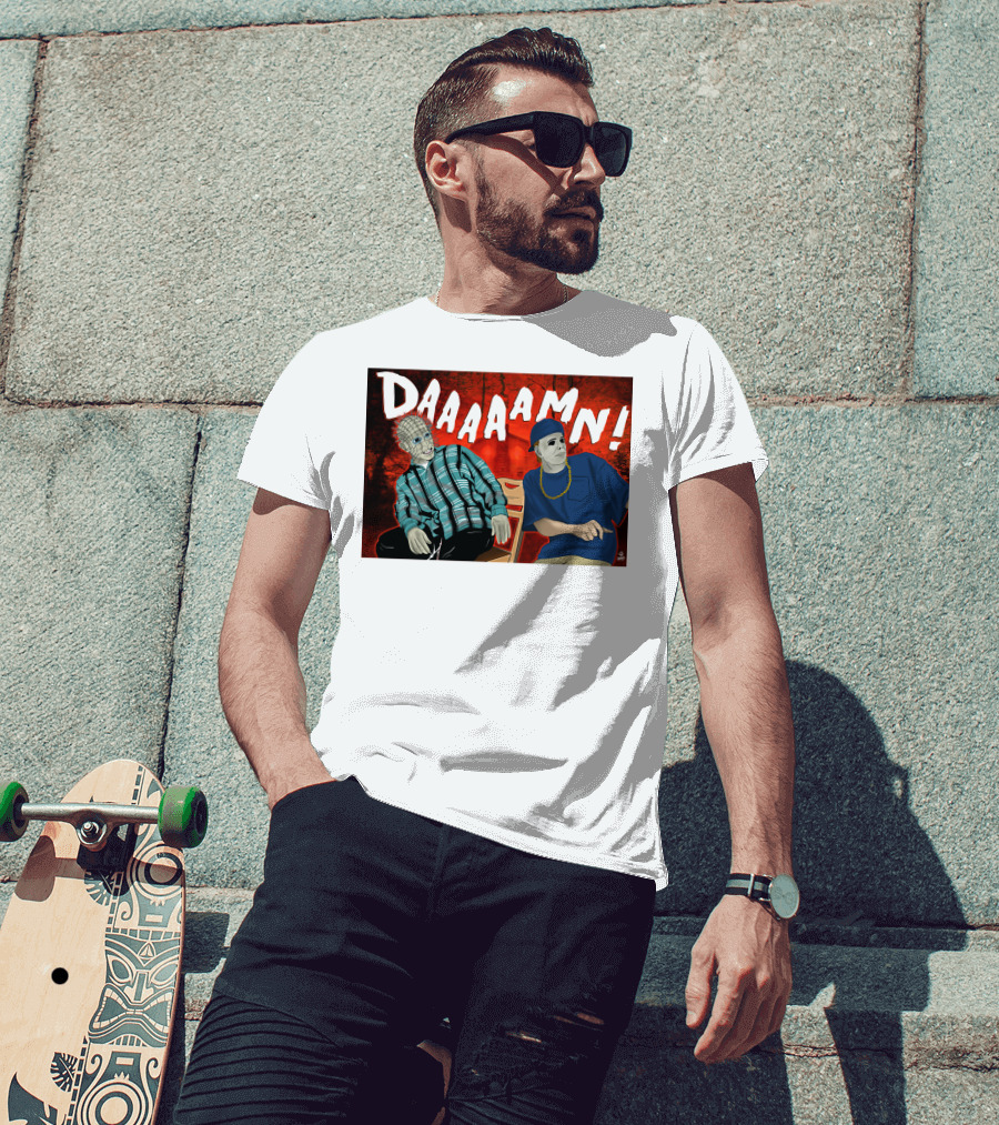 Daaaamn Horror Parody Friday Movie Scene T-Shirt