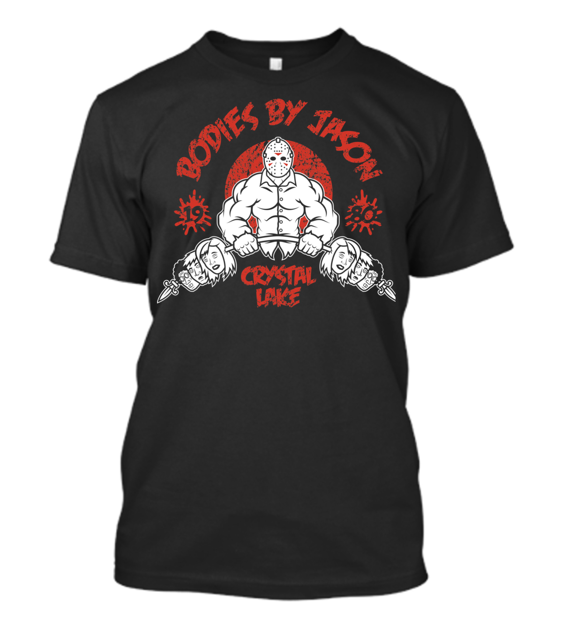 Bodies By Jason Crystal Lake 1980 Vintage Horror Masked Killer T-Shirt