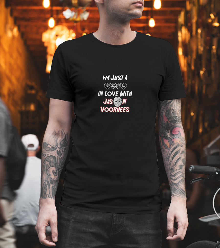 I'm Just A Girl In Love With Jason Voorhees Hockey Mask T-Shirt