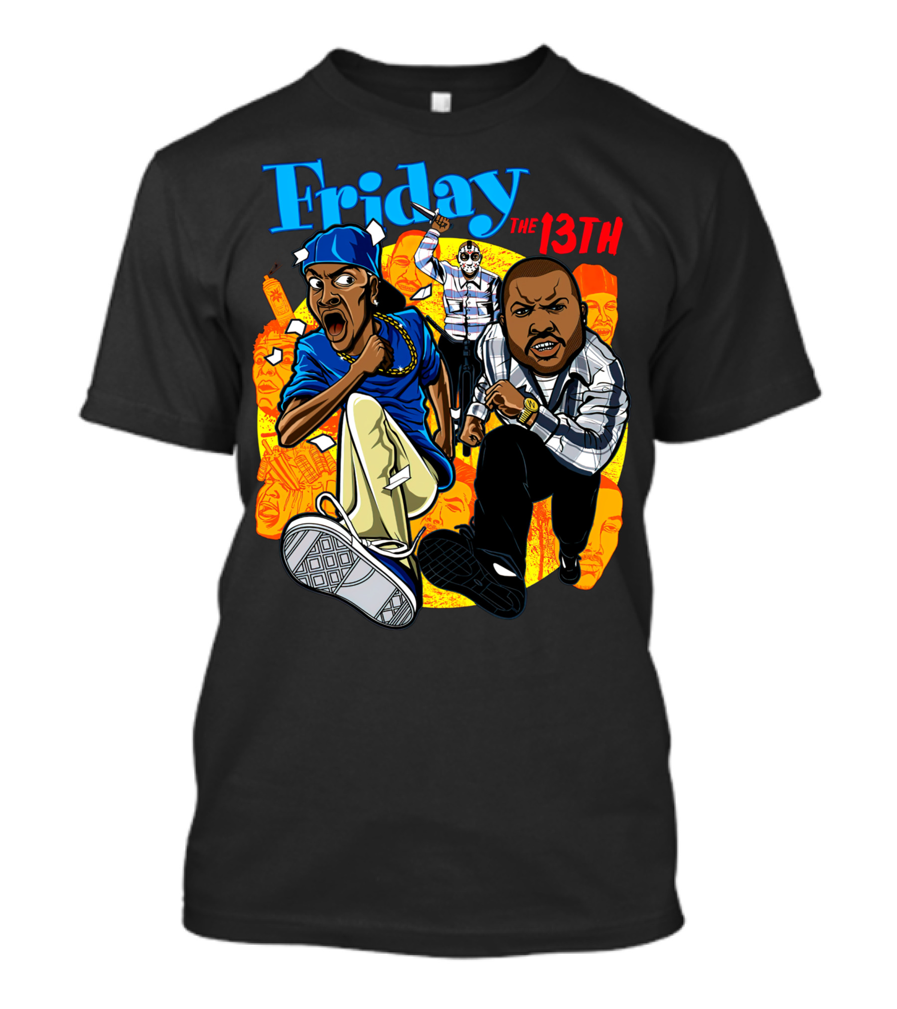 Friday The 13th Crossover With Ice Cube And Chris Tucker Characters T-Shirt