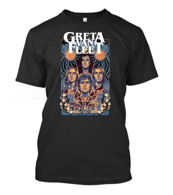 Greta Van Fleet Vintage Psychedelic Band T-Shirt
