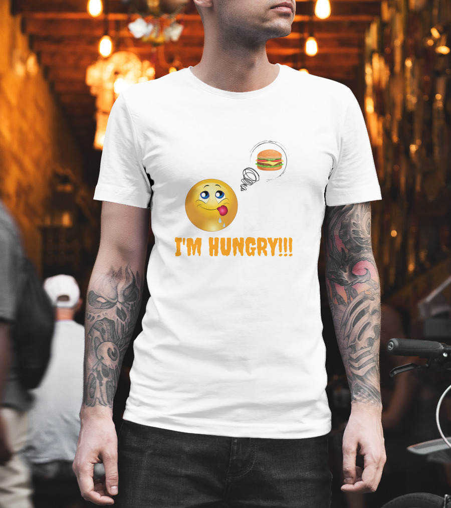 I'M HUNGRY Emoji Burger Craving T-Shirt
