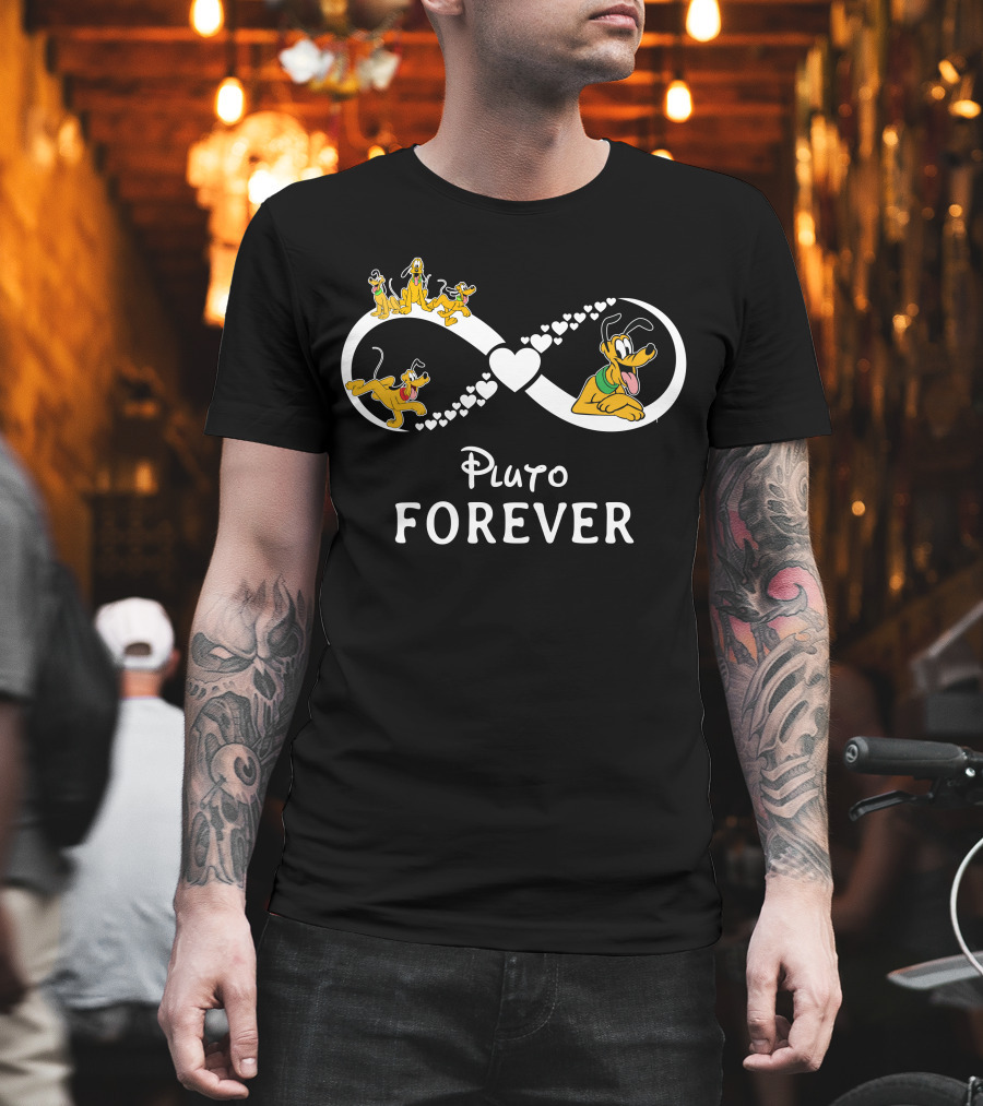 Pluto Forever Infinity Heart T-Shirt
