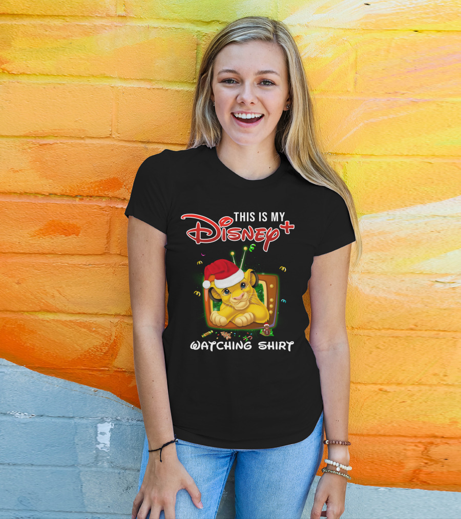 This Is My Disney+ Watching Shirt Simba Christmas T-Shirt