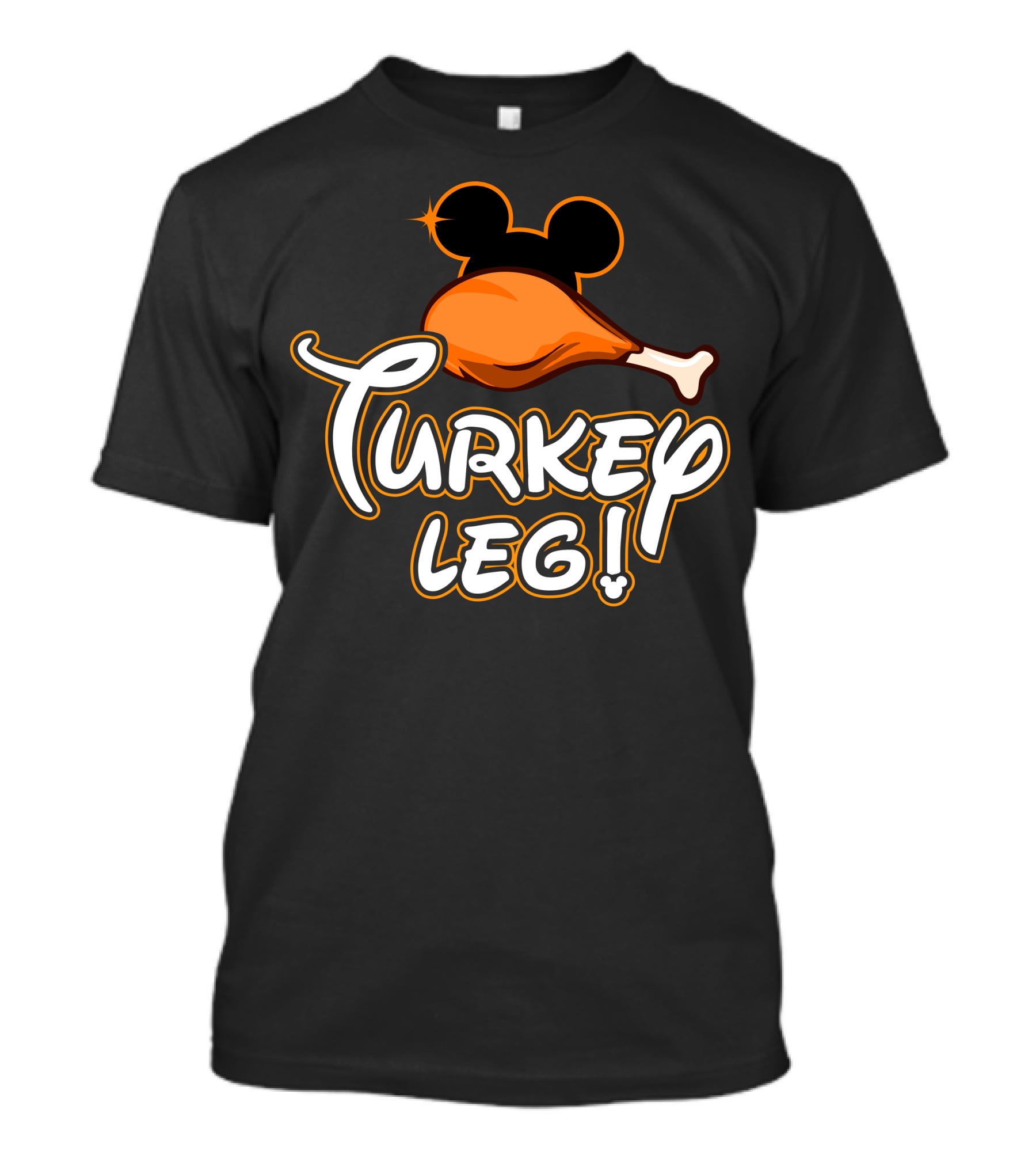 Turkey Leg Thanksgiving 29 Mickey Mouse Ears T-Shirt