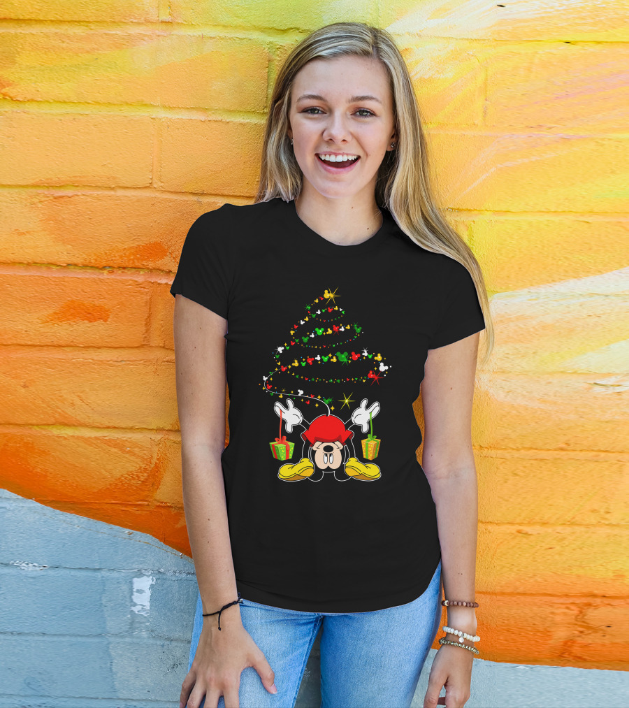 Merry Christmas 102 Holiday Cartoon Character Festive Tree T-Shirt