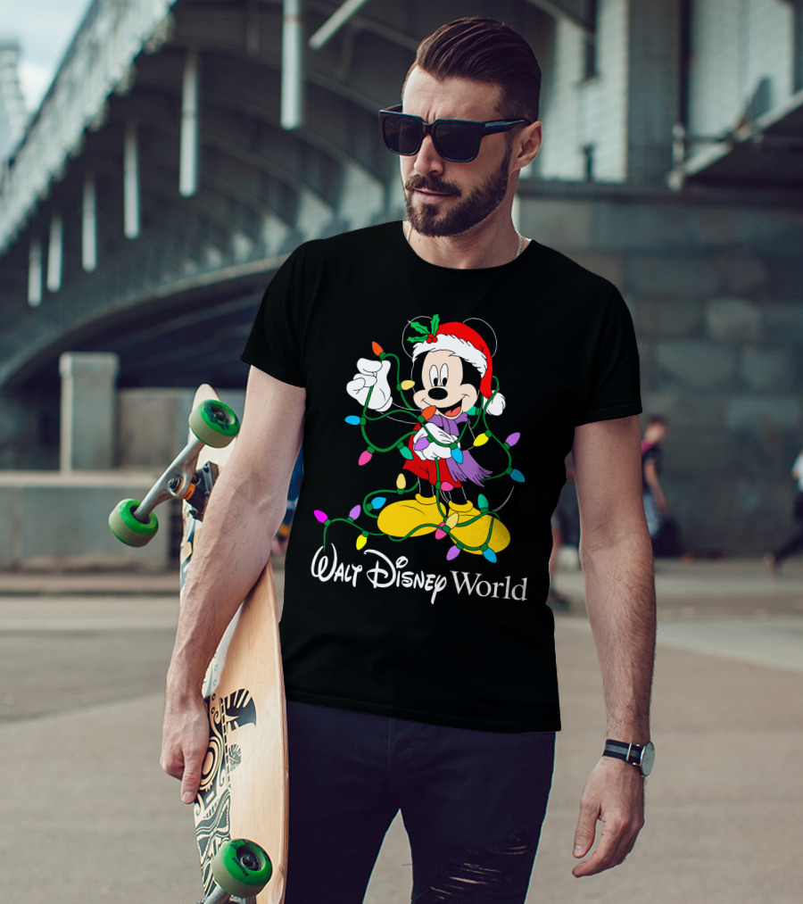 Walt Disney World Mickey Mouse Christmas Lights T-Shirt
