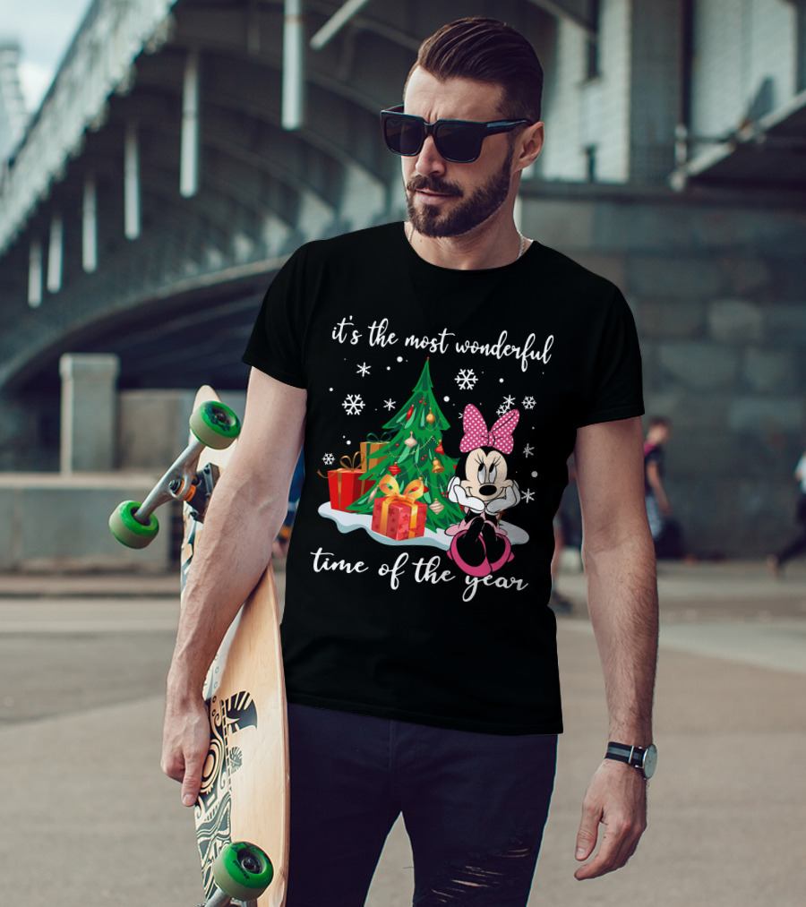 Minnie Mouse Christmas It's The Most Wonderful Time Of The Year T-Shirt