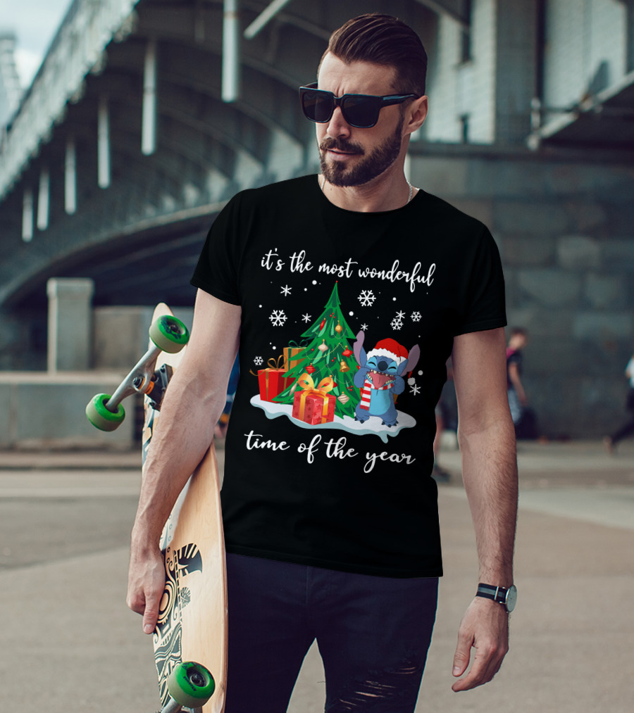 It's The Most Wonderful Time Of The Year Christmas Stitch T-Shirt