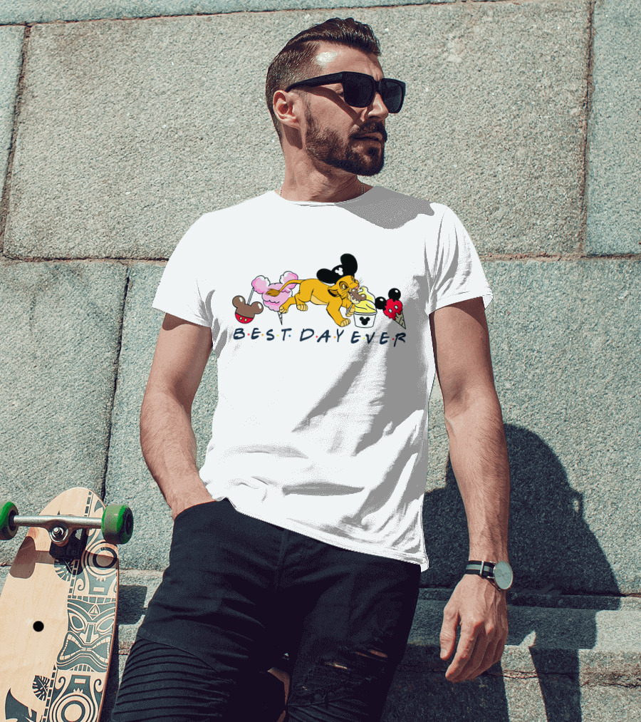 Best Day Ever Simba Mickey Ears Ice Cream Treats T-Shirt